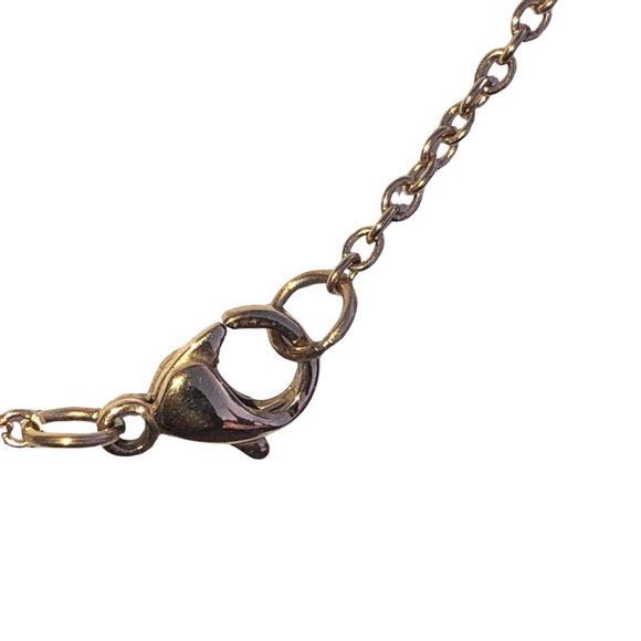 Not for Sale Jook and Nona (Happy) simple classic necklace gold tone pop - Picture 2 of 7